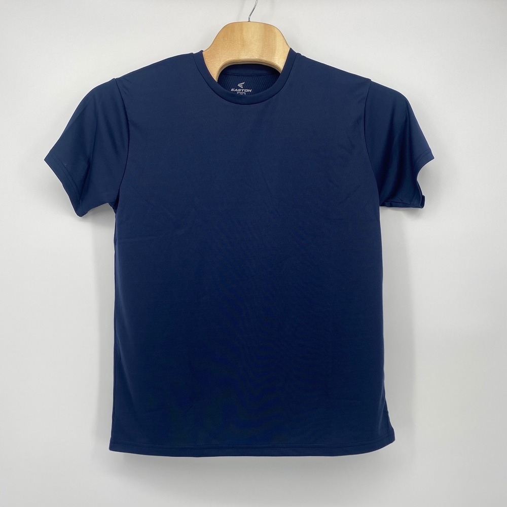 Easton Alpha Tee Medium Navy Blue Short Sleeve Athletic Training Shirt NWT